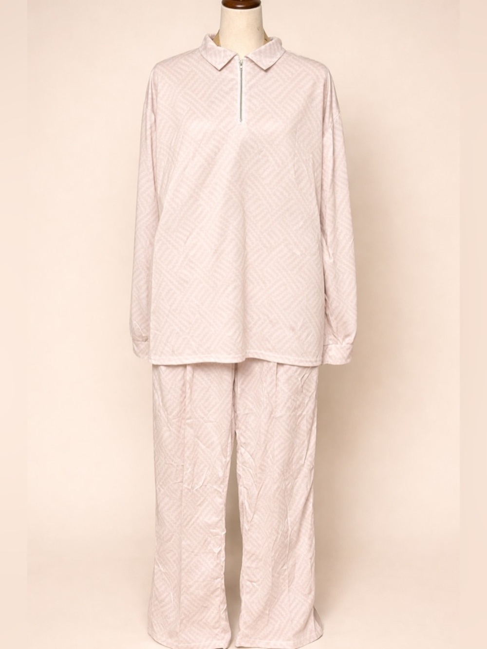 Cream 2 Piece Pants & Top